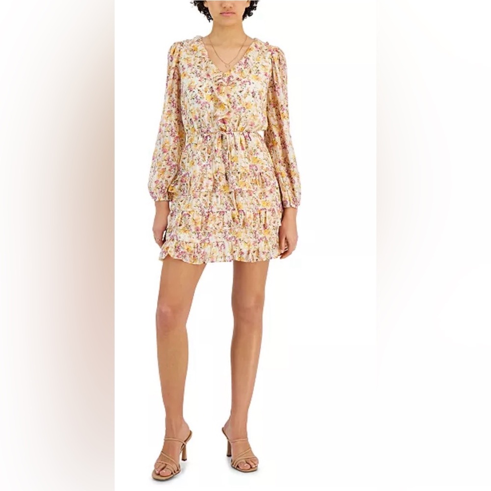 Lucy Paris Flowy Floral Long Sleeve Dress